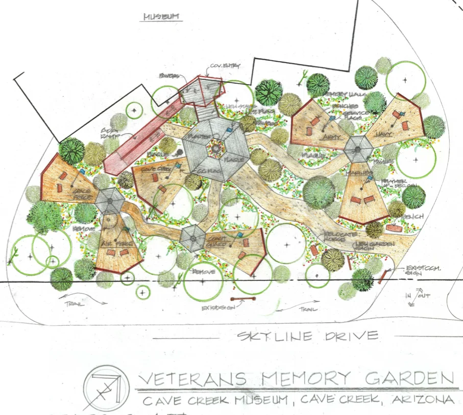 Veterans memorial Garden at the Cave Creek museum