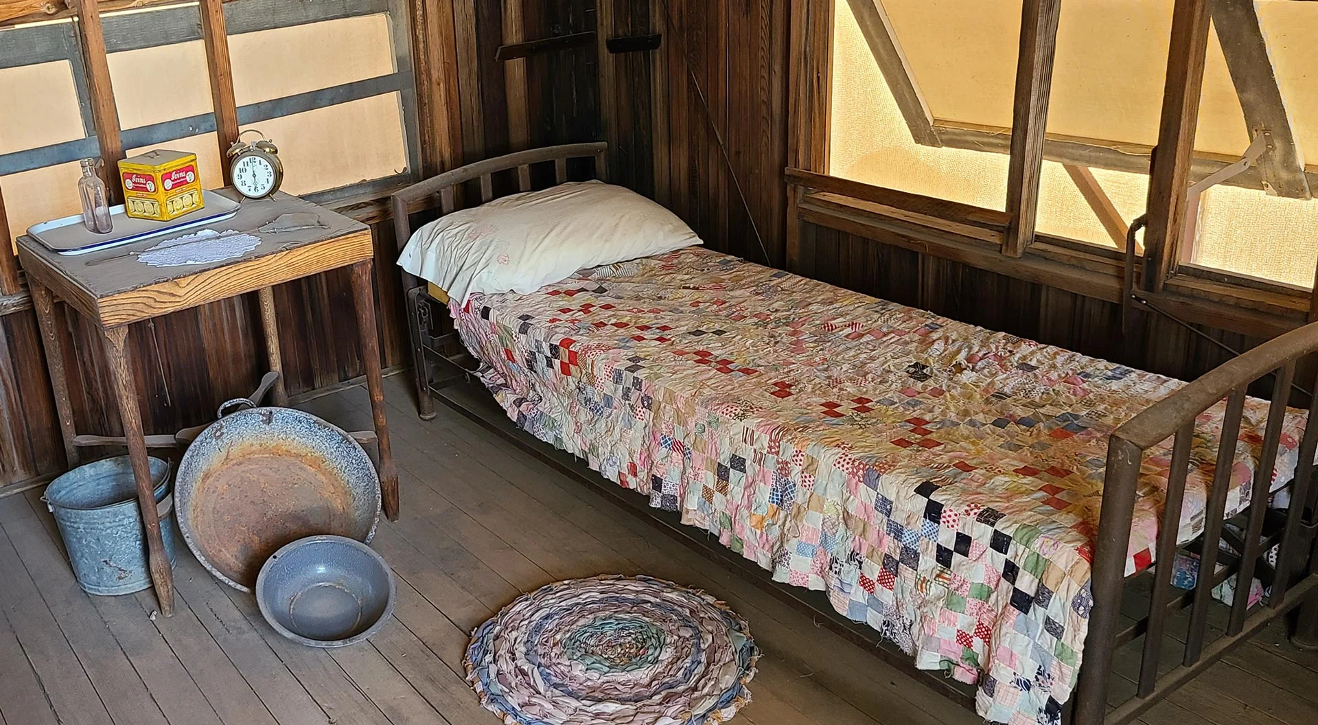 Interior of the Historic Tubercular TB Patient Cabin